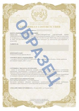 Образец Сертификат СТО 01.064.00220722.2-2020 Нытва Сертификат СТО 01.064.00220722.2-2020 